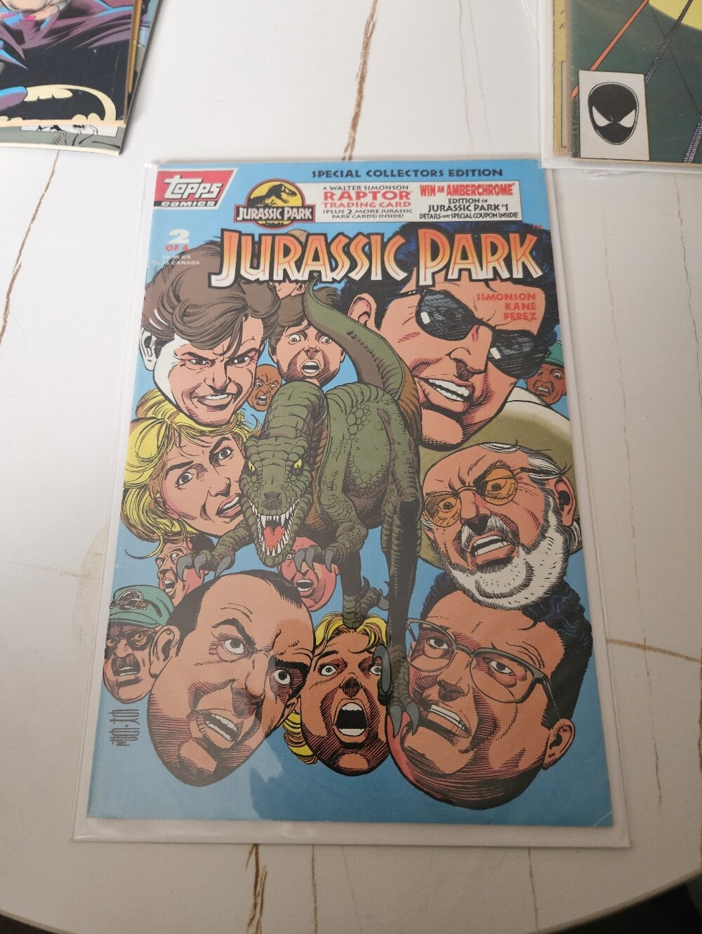 Topps Jurassic Park Comic - Blue and Green Cover